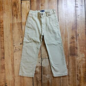 Childrens Place dress pants size 4 Khaki Tan adjustable waist Spring Easter